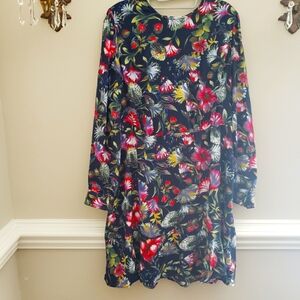 J. Crew chiffon floral dress
